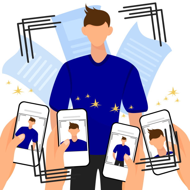 男明星，手机拍摄记者，狗仔队，报纸新闻图片下载