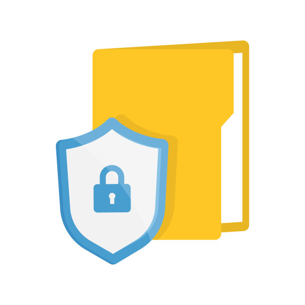 文件夹锁定，隐私策略概念。文件保护。图片下载