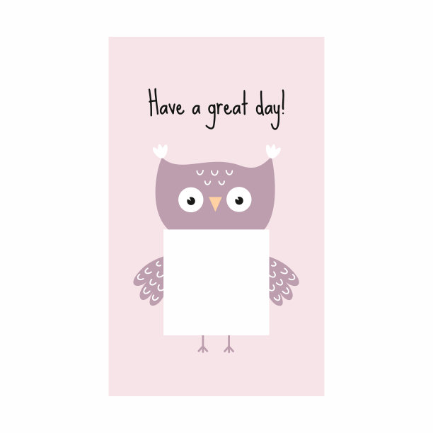 屏幕保护程序在智能手机上的QR码的地方。壁纸与可爱的猫头鹰你的手机。图片下载