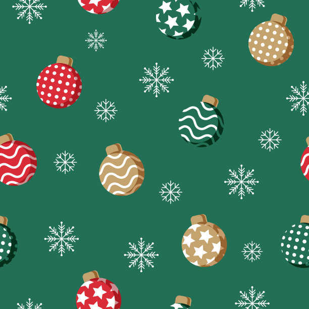 圣诞节无缝模式。图片下载