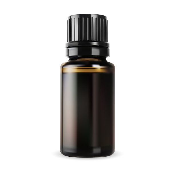 精油瓶子。棕色玻璃小瓶，小载体容器图片下载