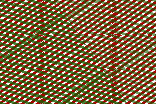 夏普角条纹假日绿色和红色格子图案在白色圣诞背景图片下载