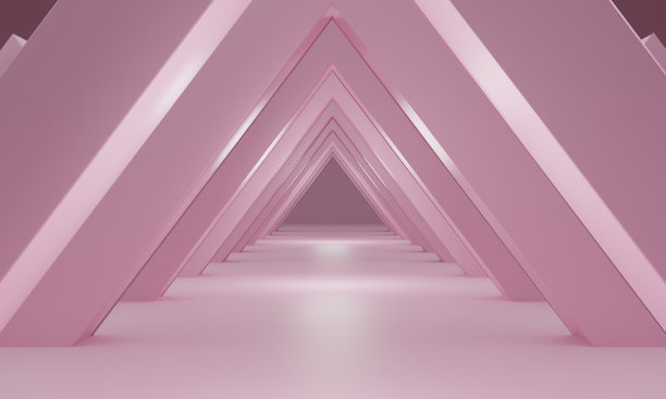科幻现代未来复古三角形舞台建设图片下载