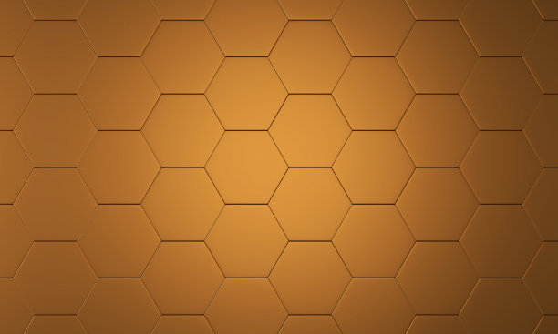黄色六边形的未来背景图片下载