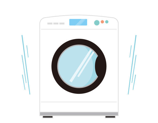 鼓类型。洗衣机。家用电器。简单的说明。图片下载