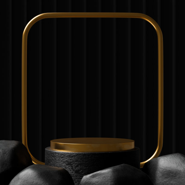 三维渲染空圆柱体基座。图片下载