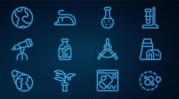 设置线原子电站装置试管图片下载