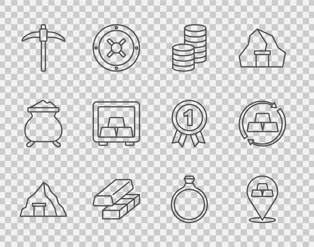 设线金矿棒币货币兑换图片下载