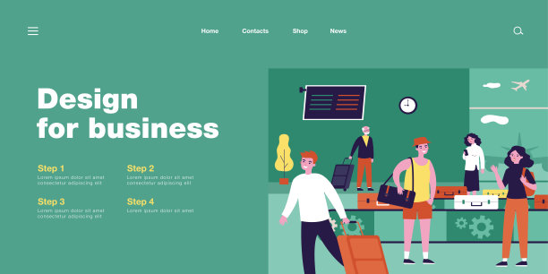 人们带着行李到达机场图片下载