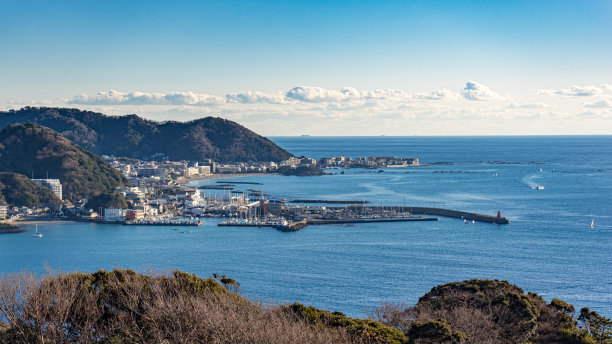 从山顶俯瞰镰仓图片下载