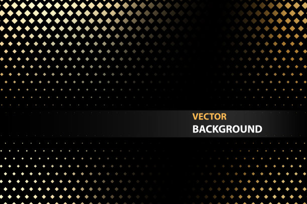 模式黄金。黑色背景上的金色图案。模式背景纹理。图片下载