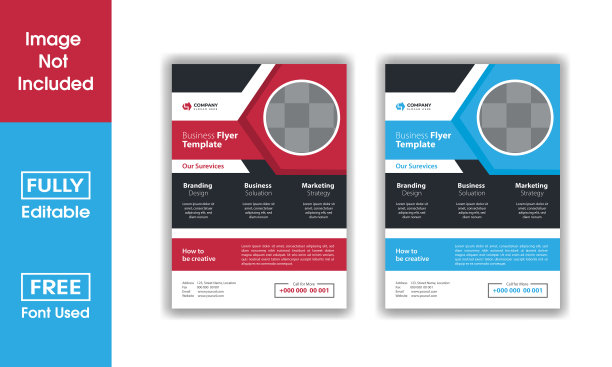 企业宣传单模板设计。数字营销代理传单，企业营销传单集，数字营销新传单。传单设计集图片下载