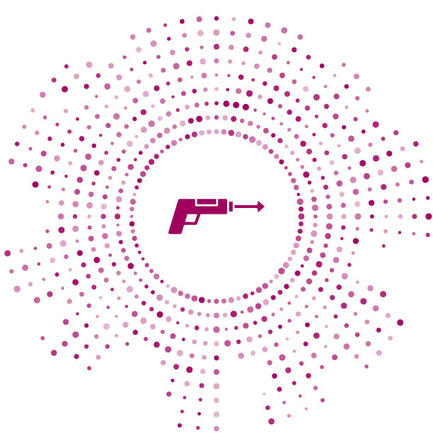 紫色鱼叉图标孤立在白色图片下载