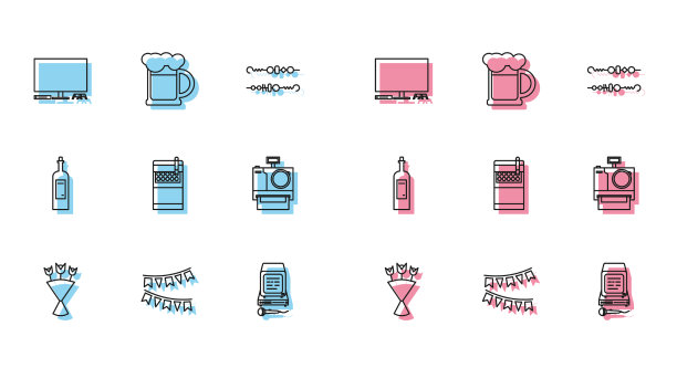 设置线花束嘉年华花环图片下载