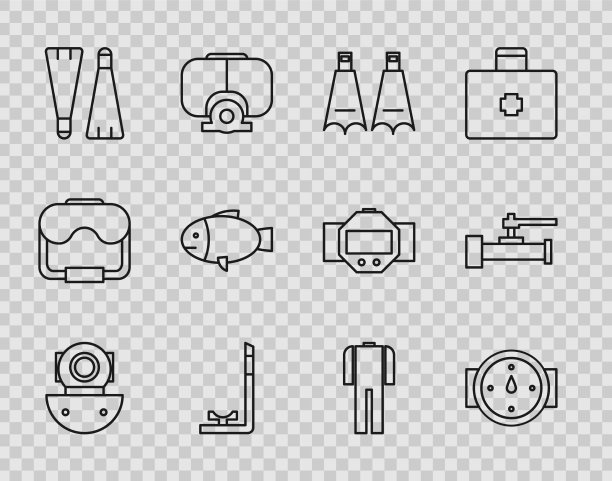 套线水肺风玫瑰橡胶鳍为图片下载