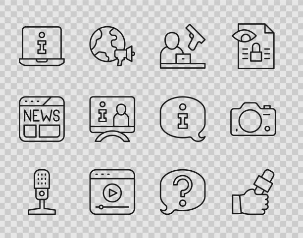 设置线麦克风记者新闻犯罪现场图片下载