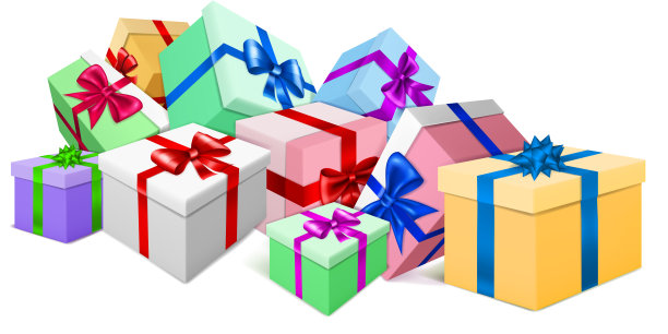 背景与礼品盒图片下载