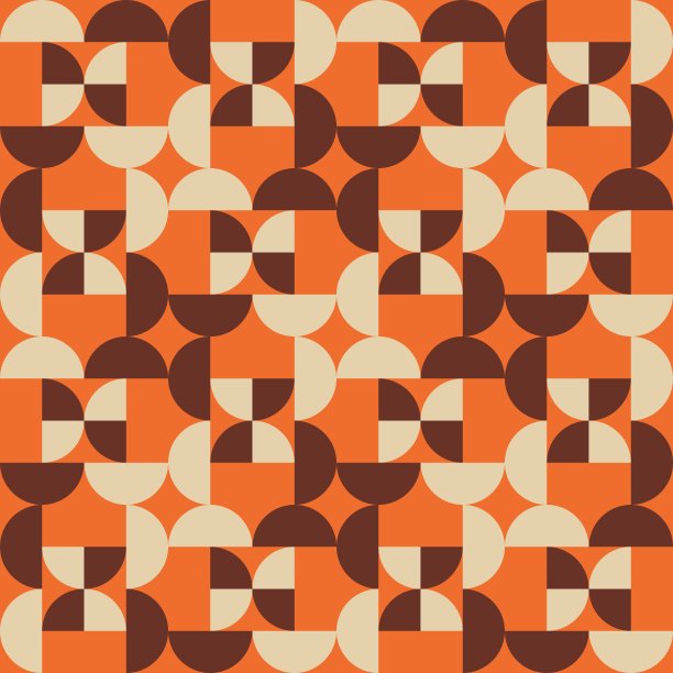 圆形抽象无缝图案-强调任何表面。图片下载