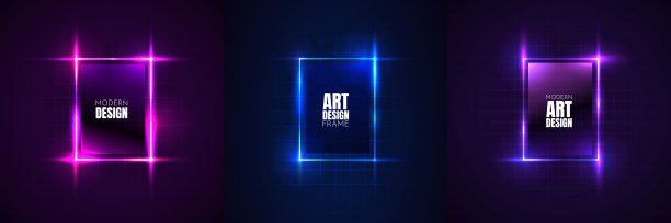 文本的矢量框架。现代艺术图形。动态框架时尚几何黑色背景。元素设计名片，邀请，礼品卡，社交媒体模板，网站横幅图片下载