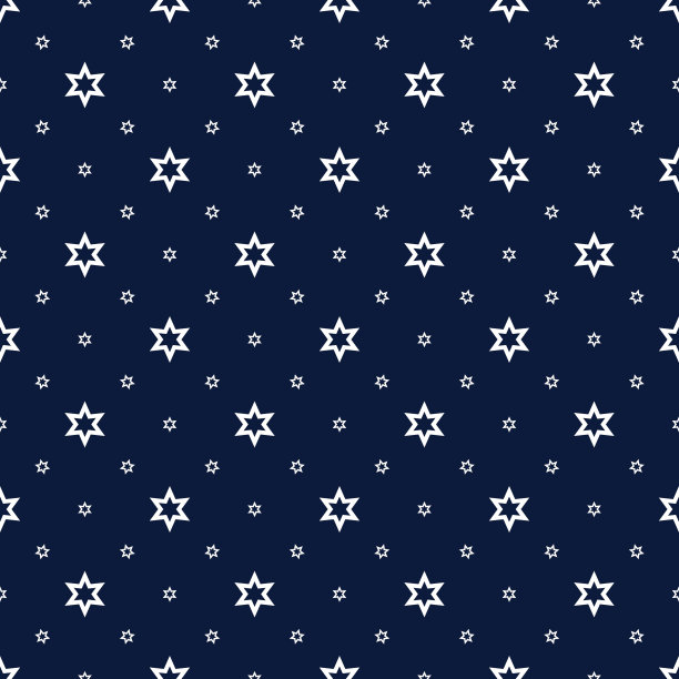 蓝色背景上白色星星的图案图片下载