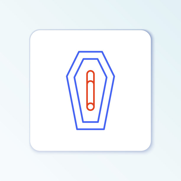 线死亡从吸烟图标孤立在白色背景。禁止吸烟标志。色彩斑斓的轮廓的概念。向量图片下载