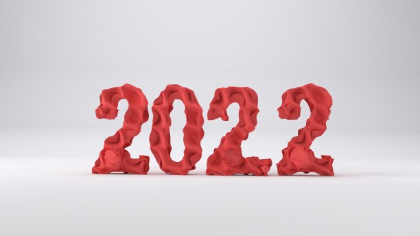 圣诞贺卡背景与抽象形状2022标题图片下载