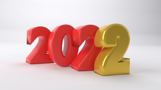 圣诞贺卡背景与2022标题图片下载