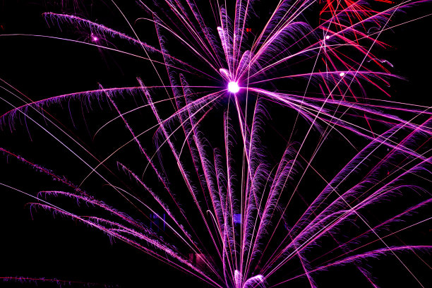 焰火。颜色爆炸。抽象光粒子背景。图片下载