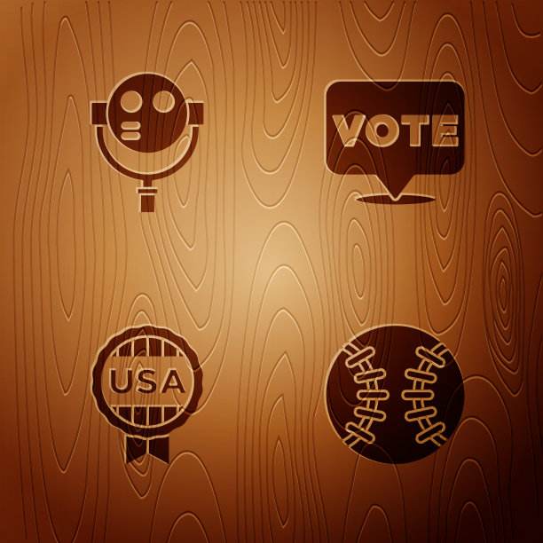 集棒球球旅游望远镜奖章与图片下载