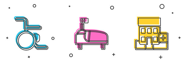 医院设有轮椅病床和医疗医院图片下载