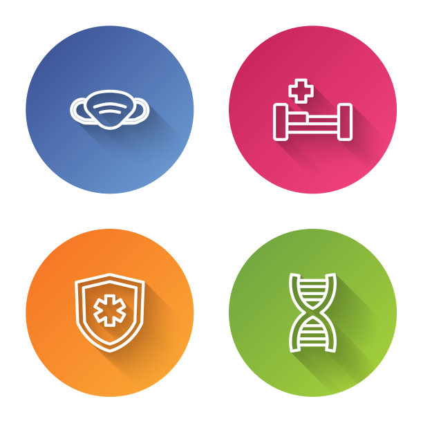 医院病床设置医用防护口罩图片下载