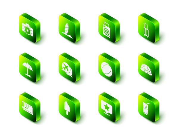 设置冲浪板照片相机手提箱扇贝海图片下载