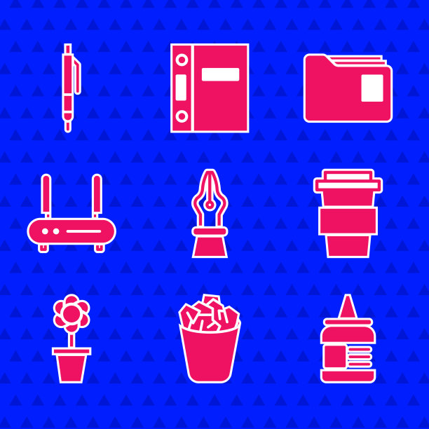 设置自来水笔尖满垃圾桶胶水咖啡图片下载