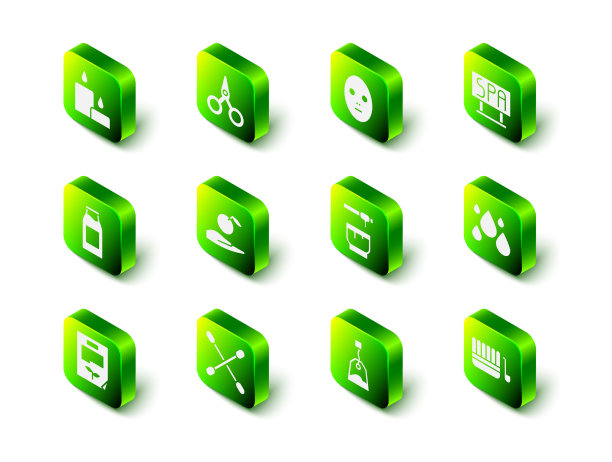 美容院设剪刀美容面膜图片下载