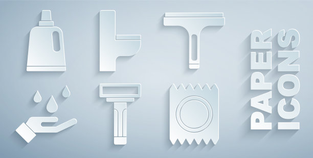 设置剃须刀橡胶清洁剂洗手图片下载