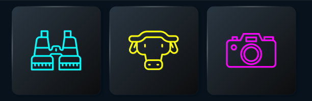 设置双筒望远镜和非洲相机图片下载