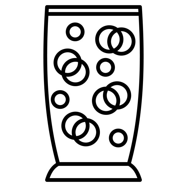 玻璃，陶瓷花瓶，瓮，双耳罐。独特的圆孔原创设计。时髦的室内装饰的元素。矢量图标，轮廓，孤立。图片下载