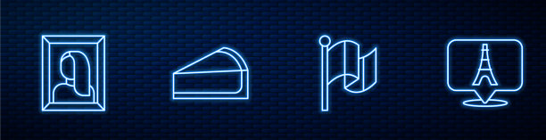 博物馆内设置国旗法国画像图片下载