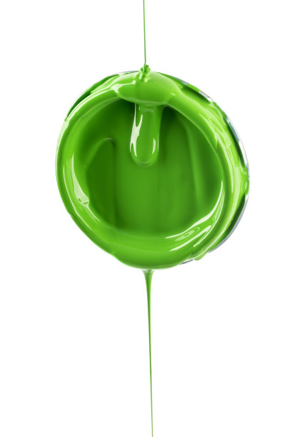 油漆从白色隔离的金属盖子上滴下来图片下载