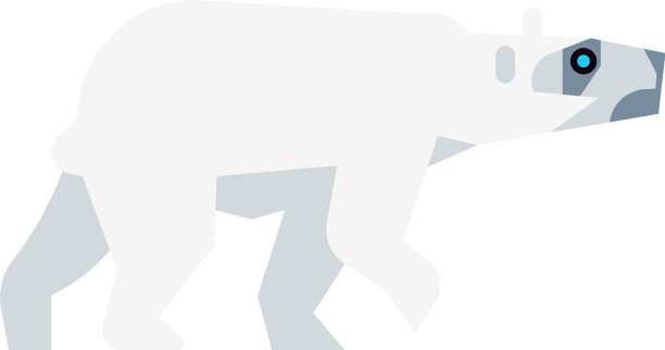 北极熊的标志是白色毛皮的北极捕食者图片下载