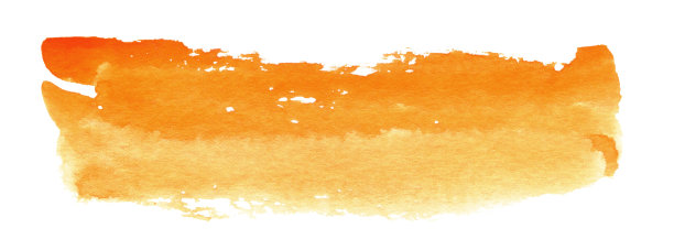 橙色手绘抽象水彩背景文本或标志图片下载