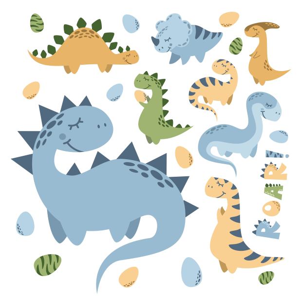 向量集不同的恐龙图片下载