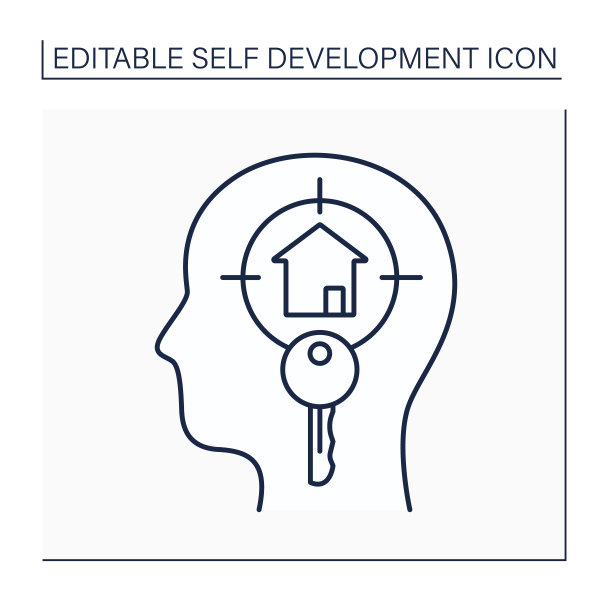 创造性的可视化线图标图片下载