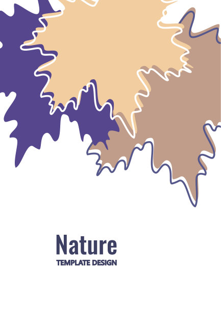 明亮的枫叶在白色的背景。创意设计。向量。图片下载