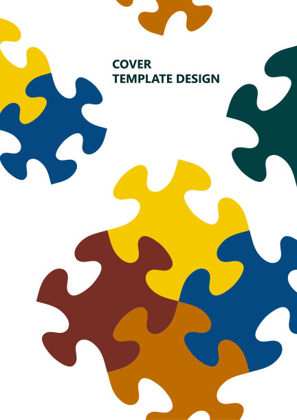 颜色鲜艳的字谜，用字谜的地方为文字。团结，团队合作的理念。向量图片下载