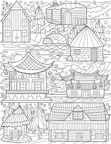 不对称的不平等的形状形式的彩色物体的形式。不对称不均匀的图案勾勒出五彩缤纷的图案。抽象画插图图片下载