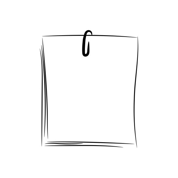 手绘回形针图片下载