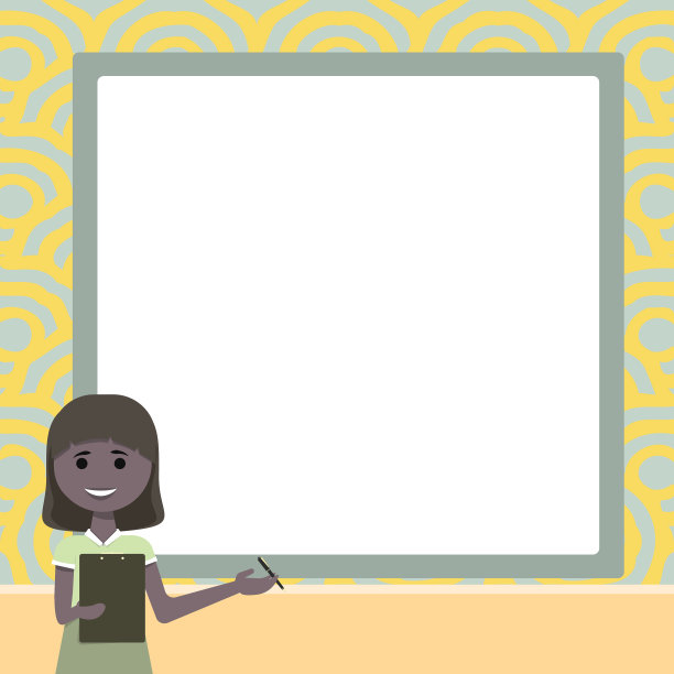 站着拿着剪贴板的女士画图片下载