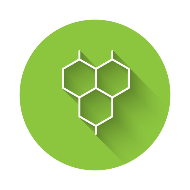 白色化学公式图标孤立与长图片下载