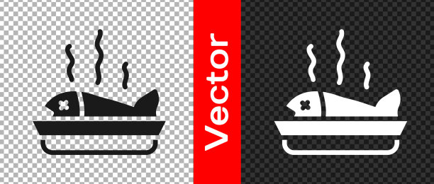 布莱克把鱼放在一个单独的盘子上图片下载